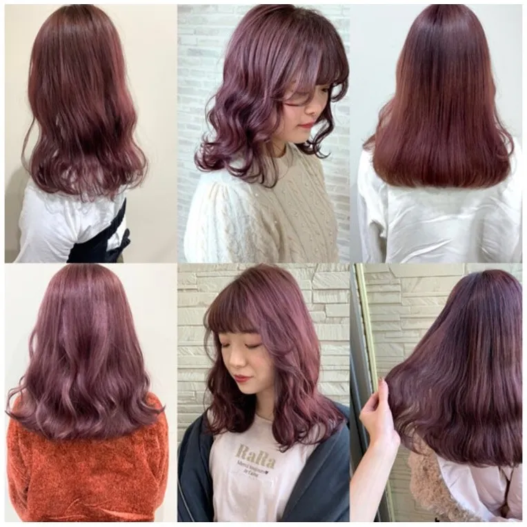 ブリーチカラー pink lavender
